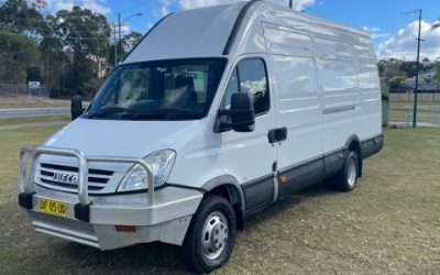 White 2007 Iveco daily jumbo 50c van